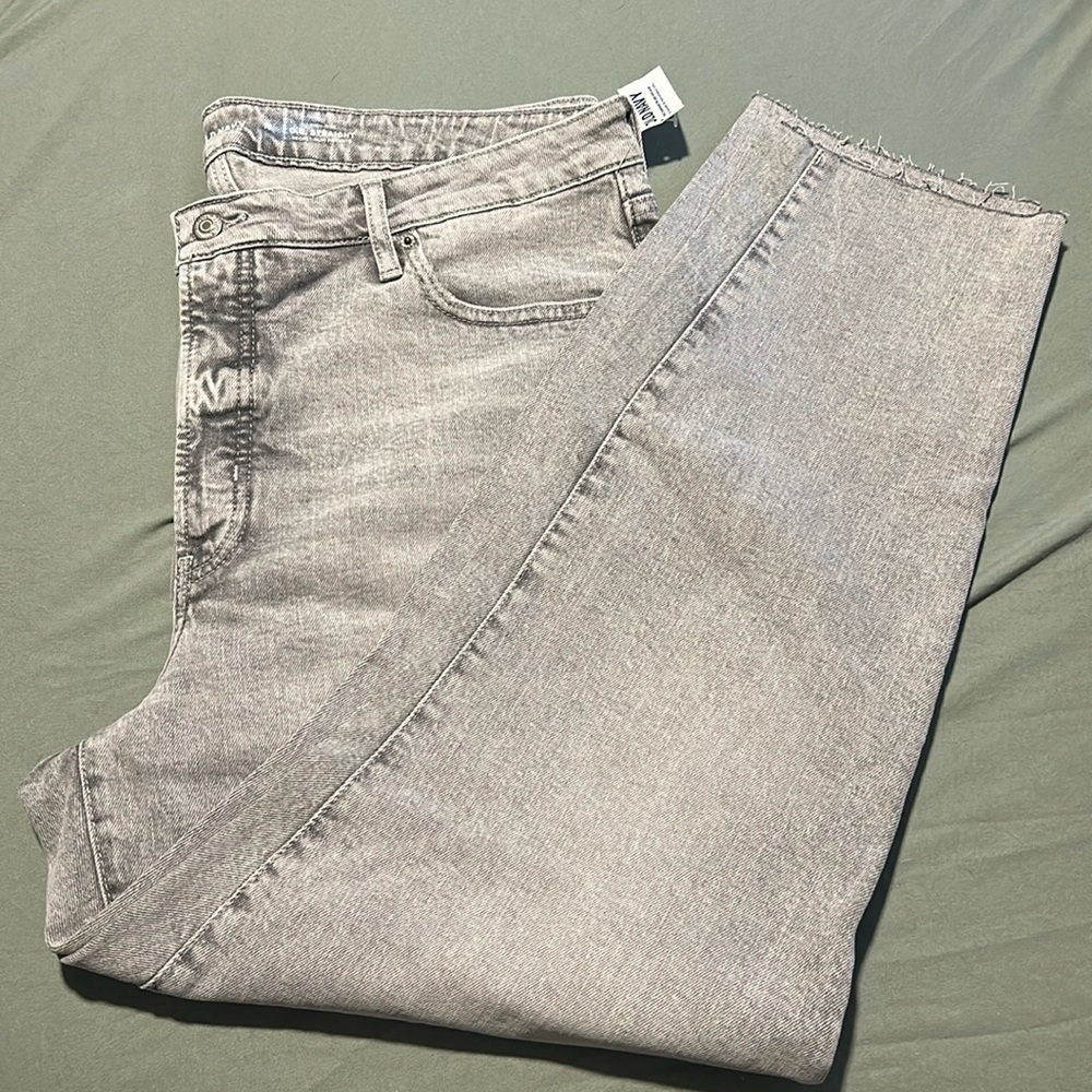 Old Navy Jeans Womans 18 High Rise OG Straight Secret Slim Pckts Button Fly NWT